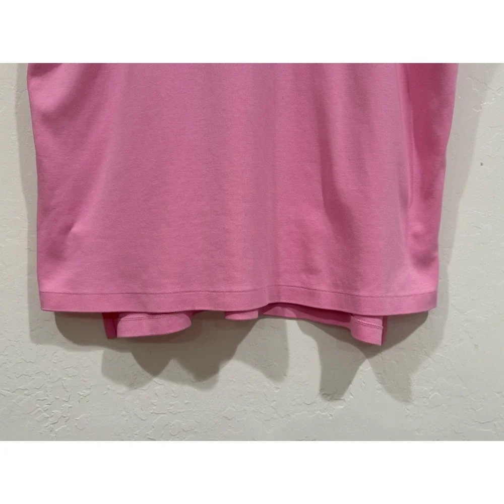 Polo Ralph Lauren Mens Large Pink Short Sleeve Cotton Pique Polo Shirt Blue Pony